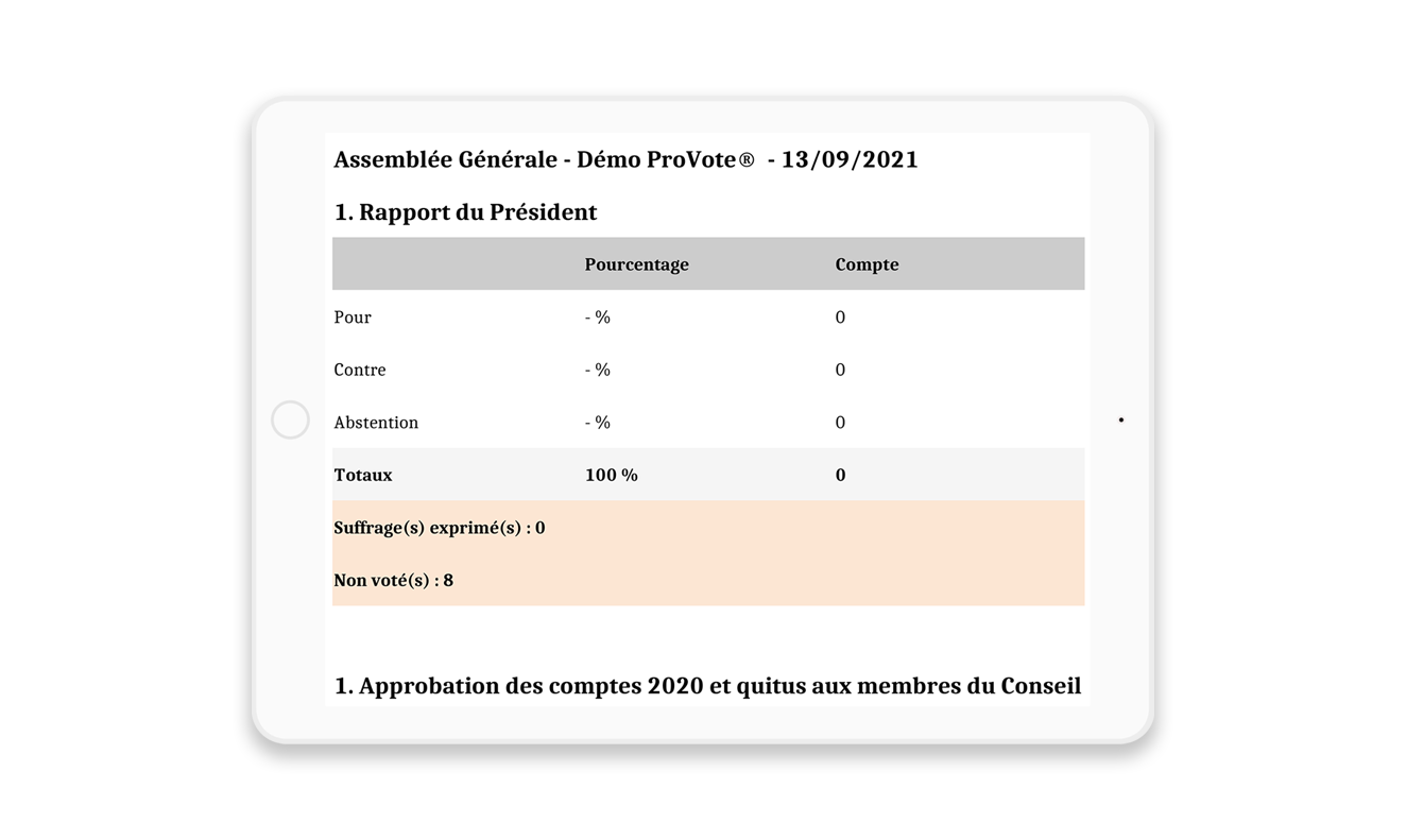 Espace de stockage Mediavote